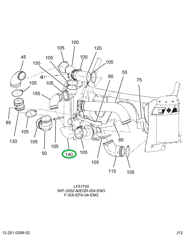 1687612C1 HOSE TURBO CHARGER