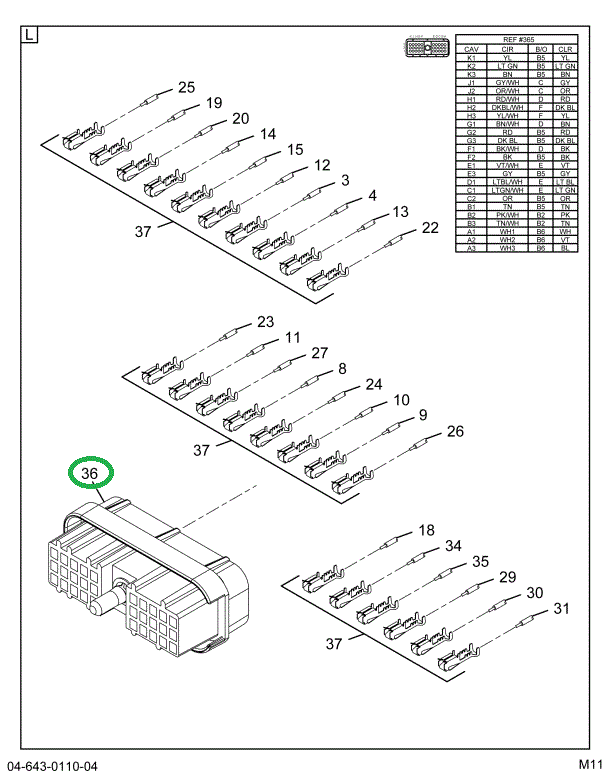 1687787C1 CONNECTR,CONNECTOR CABLE 30-WA