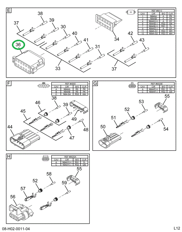 1689427C1 CONNECTR,CONNECTOR CABLE 12 WA