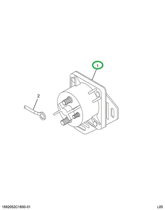 1691521C91 SWITCH MAG W/7V COIL & HDWR