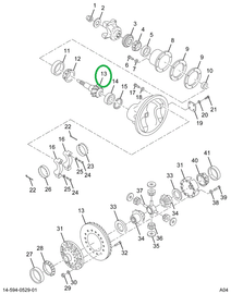 1691606C91 Gear Set Single Reduction Diff