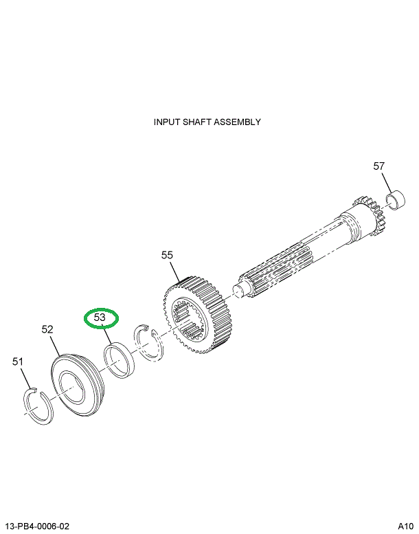 1691880C1 SPACER TRANS MASHFT GEAR