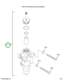 1692763C91 FILTER REGULATOR ASSY