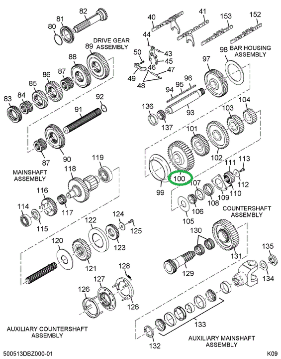 1693034C1 Gear Counter Shaft 4th And 9th