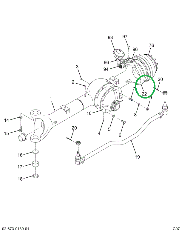 1693260C1 Housing, Steering Knuckle, Fro