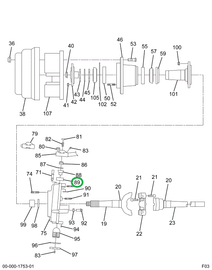 1693267C91 BEARING ASSY UPR K/P
