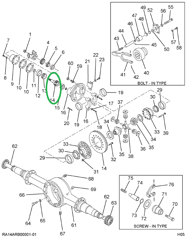 1694192C91 Gear Set, Ring And Pinion Diff