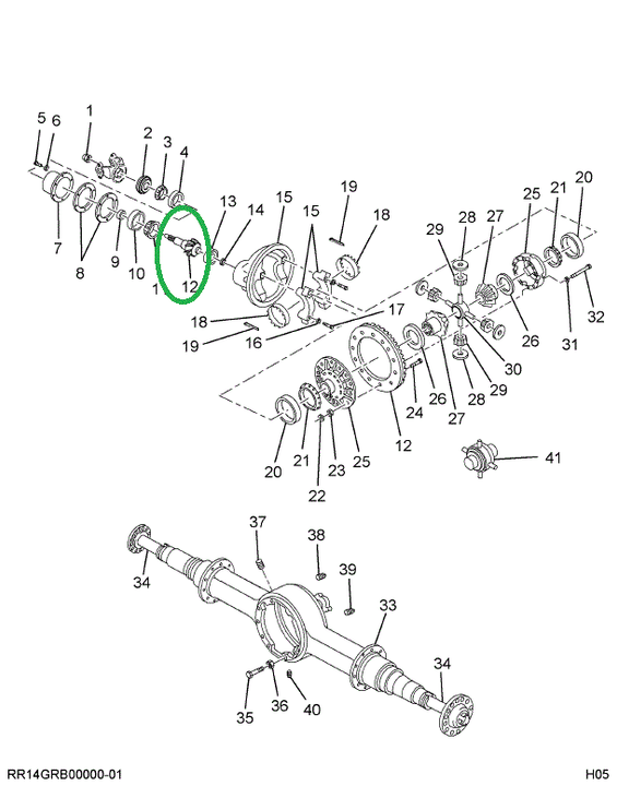 1694193C91 Gear Set, Ring And Pinion Diff
