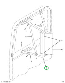 1694278C1 ARM REAR VIEW MIRROR
