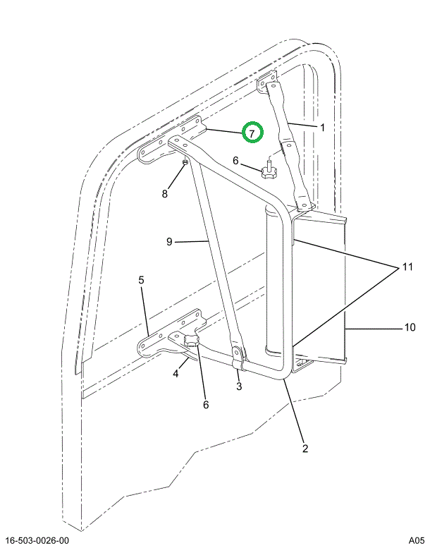 1694279C1 BRACKET RR VW MIR UPR SST