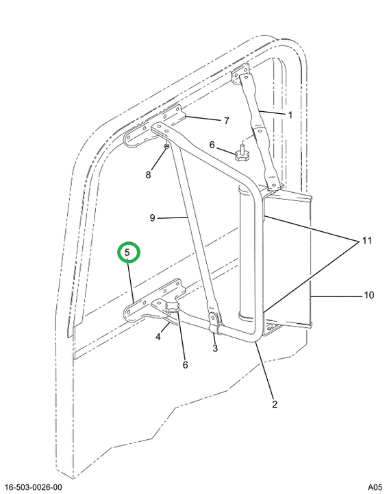 1694280C1 BRACKET RR VW MIR LWR SST