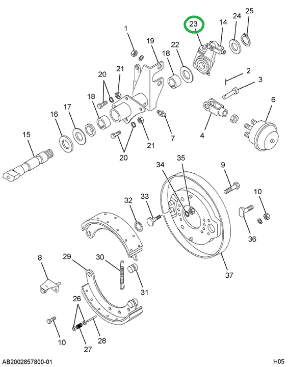 1694320C91 ADJUSTER BRK SLACK L/CLEVIS