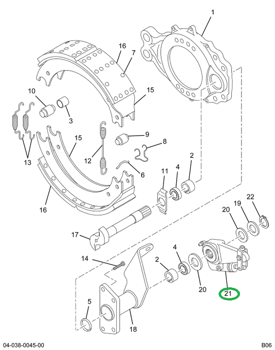 1694322C91 ADJUSTER BRK SLACK L/CLEVIS