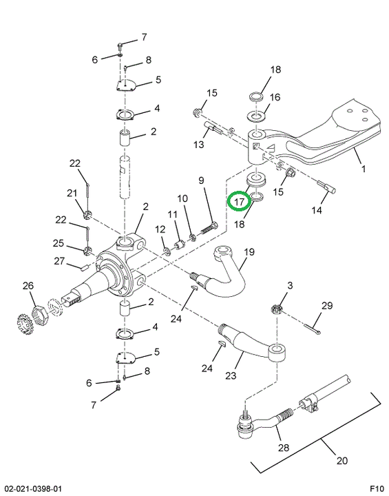 1694399C91 BEARING THRUST W/SEAL