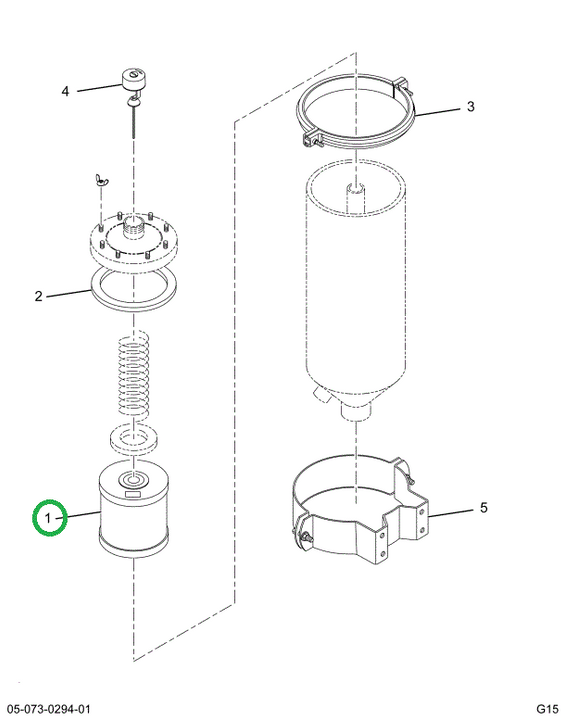 1694425C1 FILTER,ELEMENT RESERVOIR FILTE