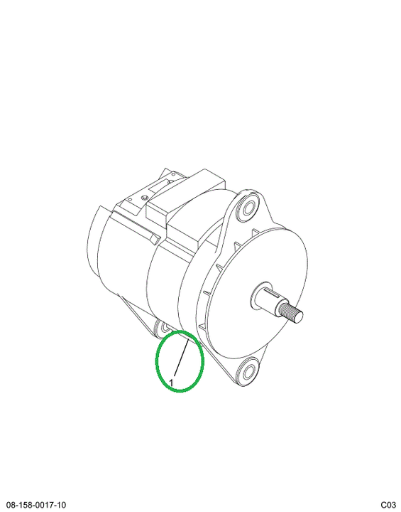 1694431C1 Bearing, Rear Alternator