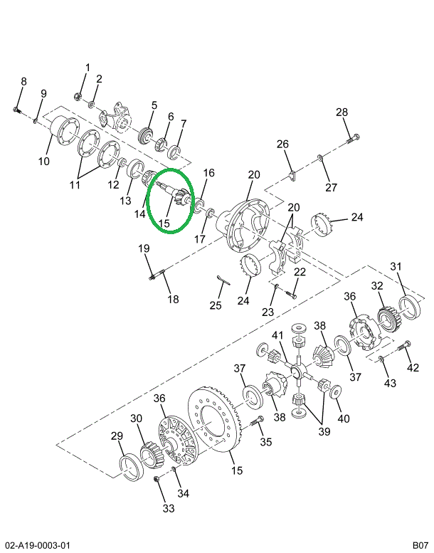 1694450C91 Gear Set, Ring And Pinion Diff