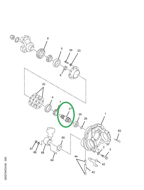 1694463C91 Gear Set, Ring And Pinion Diff