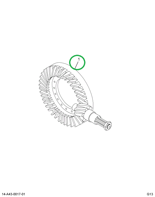 1694484C91 Gear Set, Ring And Pinion Diff