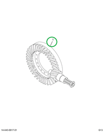 1694484C91 Gear Set, Ring And Pinion Diff