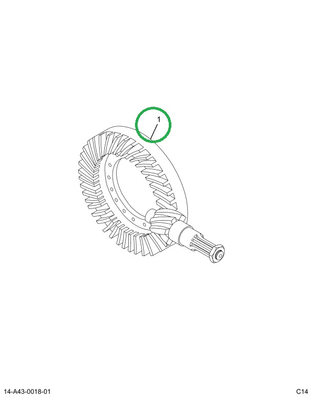 1694492C91 Gear Set Differential R&p 6.14
