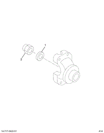 1694546C91 AXLE,KIT OUTPUT NUT & WASHER