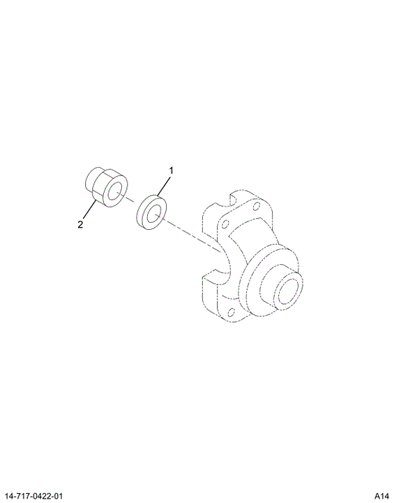 1694546C91 AXLE,KIT OUTPUT NUT & WASHER