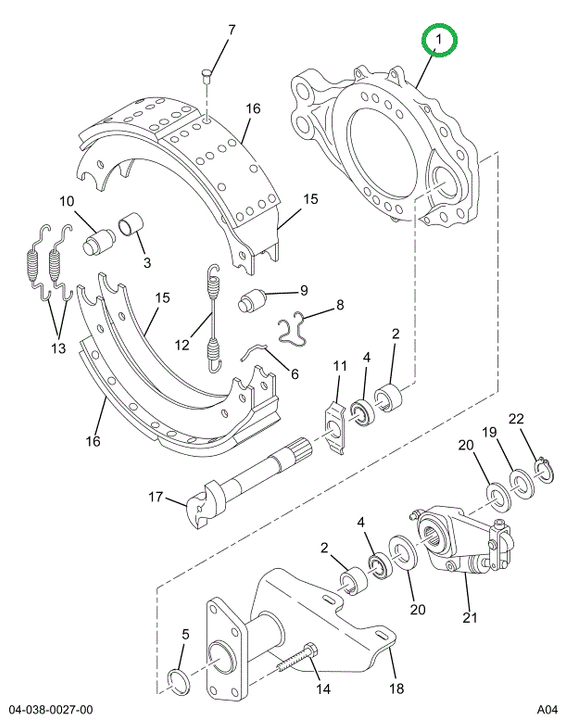 1694652C91 SPIDER BRAKE CHAMBER