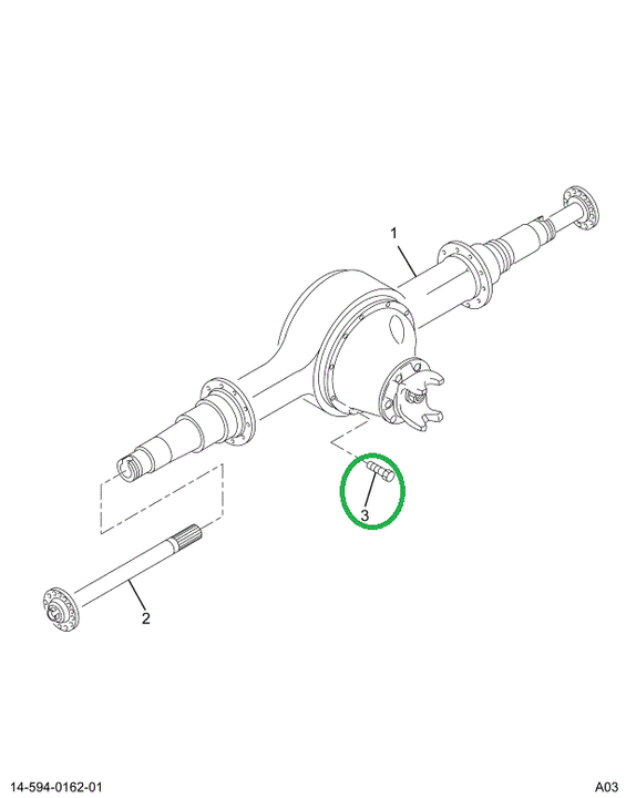 1694733C1 Bolt, Differential Case, Diffe