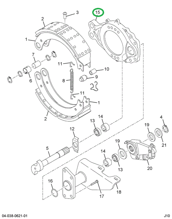 1694740C91 SPIDER BRAKE W/BUSH & SEAL