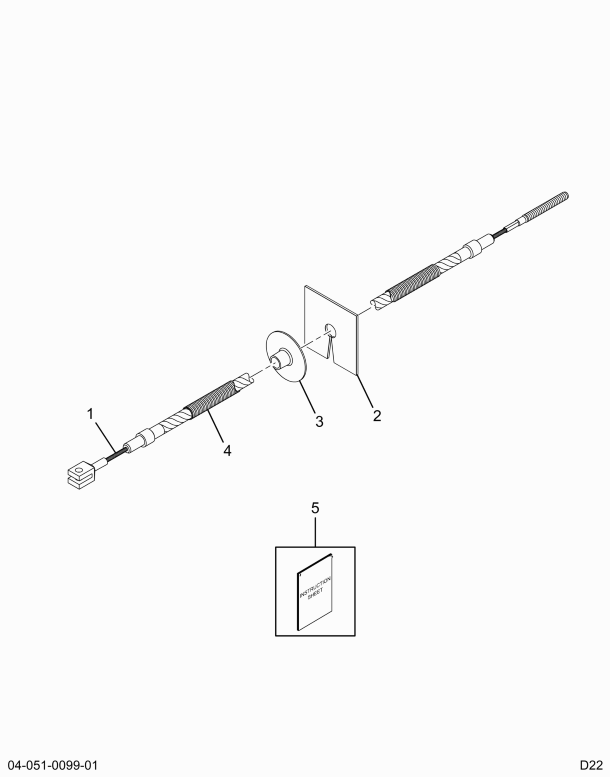 1694880C91 CABLE,KIT HAND BRAKE CABLE
