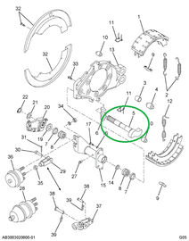 1695418C1 Camshaft, Brake, Lh Or Rh