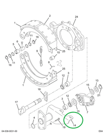 1695494C91 Bracket, Brake Camshaft And Ch