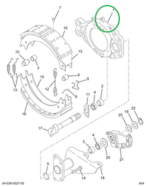 1695499C91 Spider, Brake, Rear, W/ Bushin