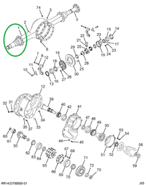 1695874C1 Housing, Axle Steel Rear