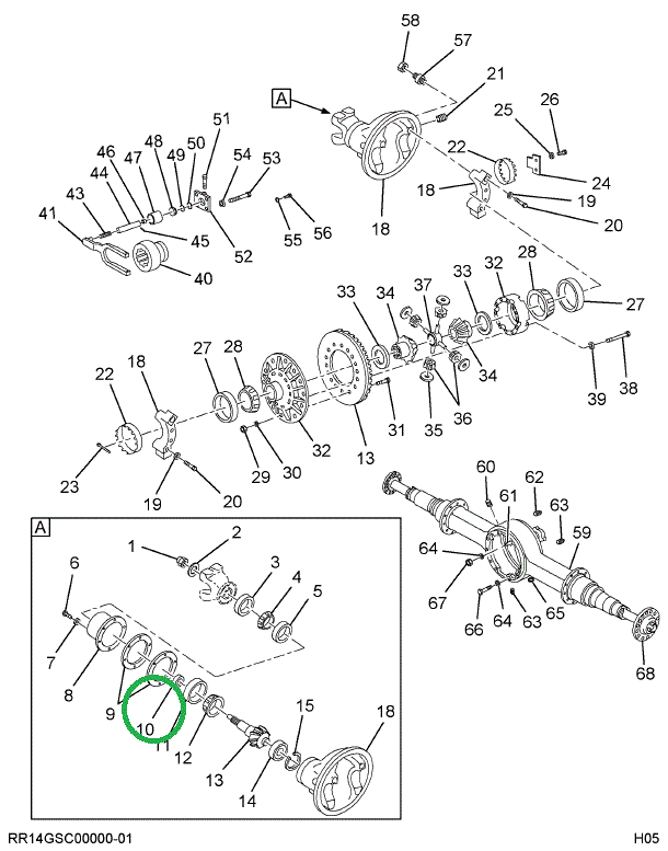 1696254C1 Spacer, Pinion Bearing .264