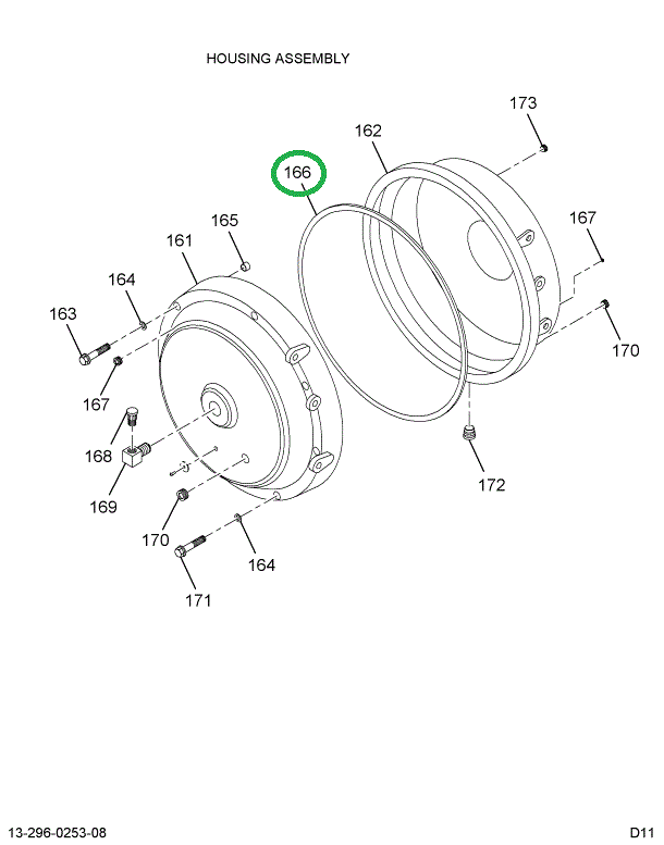 1696538C1 GASKET, T-CASE HOUSING