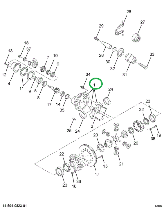 1696822C91 Carrier, Differential W/bearin