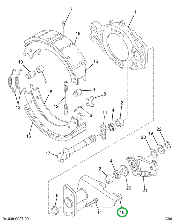 1696874C91 BRACKET,BRK CAMSHAFT & CHAMBER