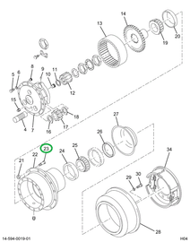 1697044C1 STUD WHEEL HUB