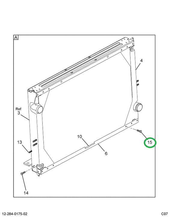 1697116C1 SCREW SPECIAL RADIATOR MTG
