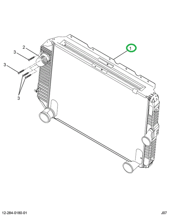 1697273C2 Radiator Assembly L/charge Air