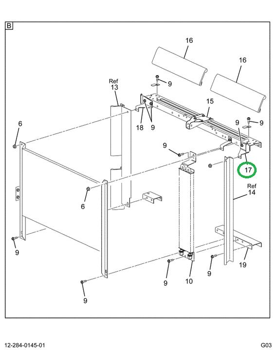 1697605C1 BRACKET RAD/HOOD SPG CBL RT MT