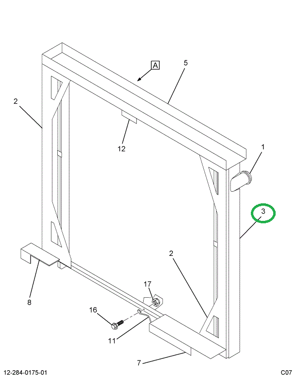 1697663C1 SUPPORT RAD MTG LT (HOUSED RAD