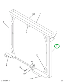 1697663C1 SUPPORT RAD MTG LT (HOUSED RAD