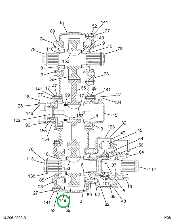1697676C1 Washer, Transfer Case, Upper