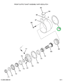 1697968C1 SHIM RR O/P SHAFT .015 THICK
