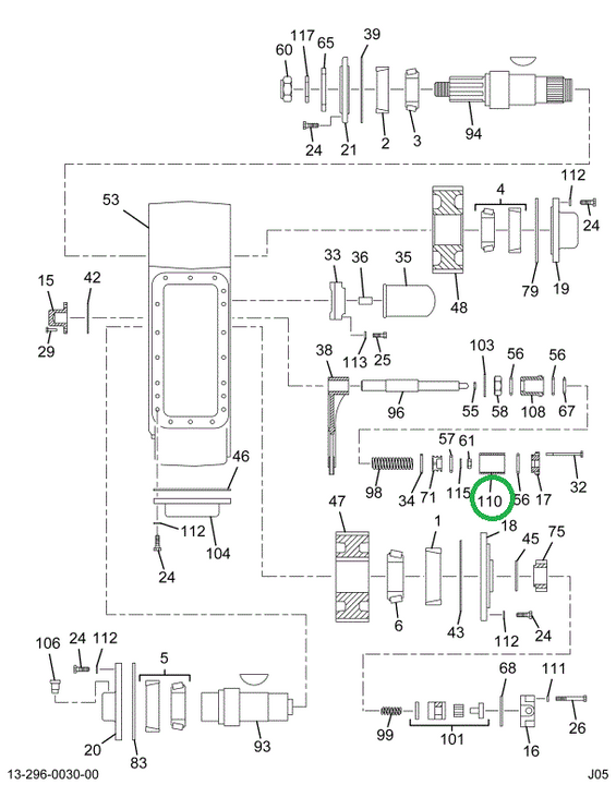 1697971C1 Tube Neutral Shift Cylinder