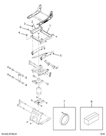 1698197C91 KNOB,KIT SEAT CHUGGER