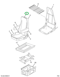1698425C1 PAD SEAT BACK CUSH HI